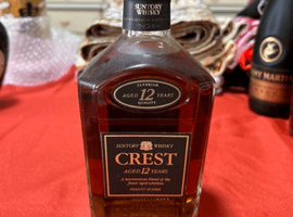 ウイスキー：Suntory（クレスト 12年 旧ボトル）／ブランデー：REMY MARTIN（VSOP 旧旧旧）など4点