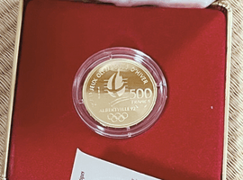 1989年 フランス アルベールビル冬季オリンピック記念 500フラン金貨 「アルペン滑降」など4点(京都府京都市上京区・出張買取)｜古銭の高価買取なら【バイセル】
