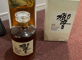 ウイスキー/Suntory:響 17年 クリアキャップ 裏ゴールド 旧(状態ランク:D)など3点
