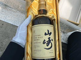 ウイスキー／Suntory：山崎 12年 ピュアモルト 向獅子（状態ランク：A）など3点