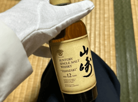 ウイスキー：Suntory（山崎 12年 シングルモルト 金花）／ウイスキー：NIKKA（鶴 白陶器）など5点