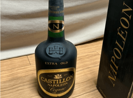 ブランデー：CASTILLON（ナポレオン エクストラ オールド）／ブランデー：CAMUS（ナポレオン ブック 白緑）など5点
