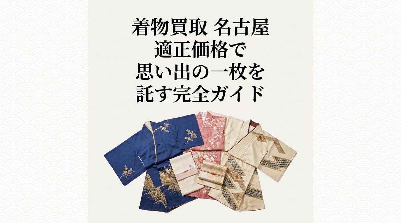 着物買取 名古屋｜適正価格で思い出の一枚を託す完全ガイド