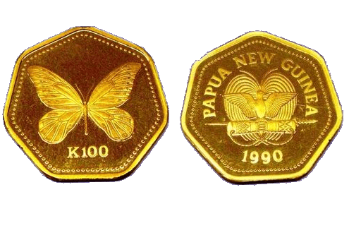 パプアニューギニア純金コイン