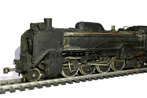 D51の蒸気機関車・HOゲージ