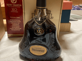 Hennessy:XO 金キャップ グリーンボトルなど7点
