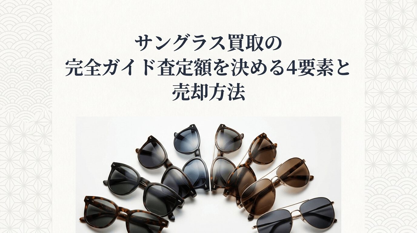 サングラス買取|ブランド別買取相場と査定額を決める4要素